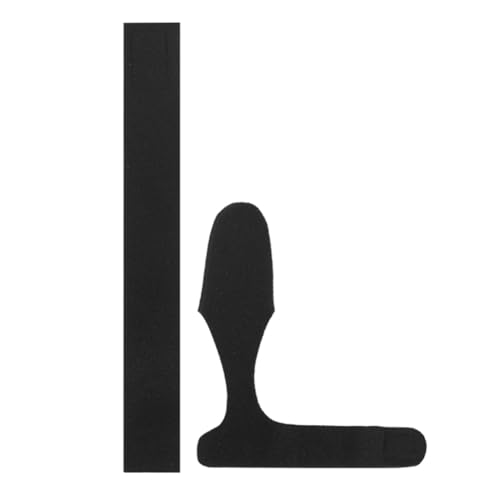 ASIEIT verdickter Angelrutenhalter-Gürtel mit Kappen, Angelruten-Schutzhülle, elastische Angelruten-Krawatte, Wickelband, Gürtel, Angelruten-Zubehör (schwarz) von ASIEIT