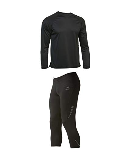 ASIOKA 118/15-300/14 Pack Mesh Pirat + Sport T-Shirt M/Lang, Schwarz/Schwarz, L ASIOKA 118/15-300/14 Pack Mesh Pirat + Sport T-Shirt M/Lang, Schwarz/Schwarz, L von Asioka