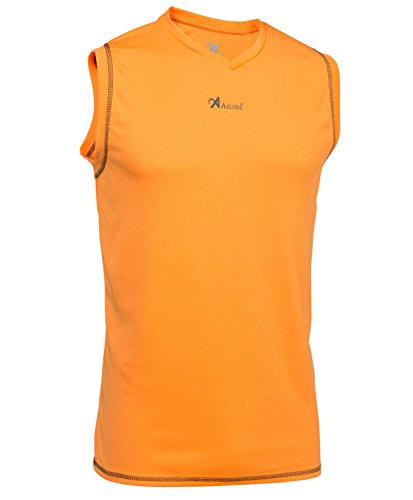 ASIOKA Unisex 184/17 Basketballtrikot ohne Ärmel, orange, XL von Asioka