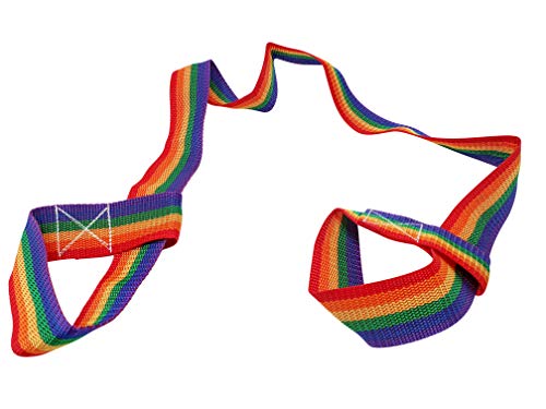 Rollschuh-Leine – Regenbogen, Polyester, verstellbarer Riemen für Schlittschuhe. von ASVP Shop