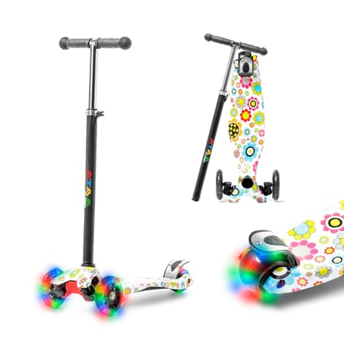 ATAA Flash, Tretroller mit 3 Rädern, Grau, Kinderroller mit Lichtern und verstellbarem Lenker, Schwerkraftdrehung, für Kinder von 2 bis 9 Jahren ATAA Flash, Tretroller mit 3 Rädern, Grau, Kinderroller mit Lichtern und verstellbarem Lenker, Schwerkraftdrehung, für Kinder von 2 bis 9 Jahren von ATAA