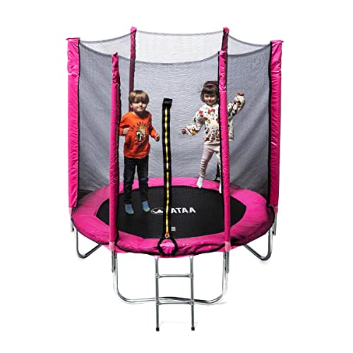 Kindertrampolin 185 - Trampolin für Jungen und Mädchen, mit Sicherheitsnetz, ideal für drinnen oder draußen (Rosa) Kindertrampolin 185 - Trampolin für Jungen und Mädchen, mit Sicherheitsnetz, ideal für drinnen oder draußen (Rosa) von ATAA