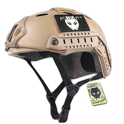 Army Military Style-SWAT Kampf PJ Typ Fast Helm DE für CQB Airsoft Paintball Schießen L/XL von ATAIRSOFT