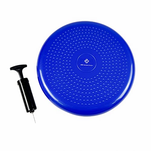 ATC Handels GmbH Balance- und Sitzkissen in verschiedenen Farben inkl. Pumpe - 33cm Durchmesser - aufblasbares Luftkissen, Balance Pad, Physiokissen für Koordination- und Fitnesstraining, blau ATC Handels GmbH Balance- und Sitzkissen in verschiedenen Farben inkl. Pumpe - 33cm Durchmesser - aufblasbares Luftkissen, Balance Pad, Physiokissen für Koordination- und Fitnesstraining, blau von ATC Handels GmbH