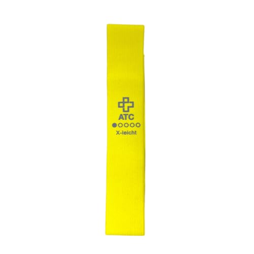 ATC Handels GmbH Fitnessbänder Loop Textil 32x5,8cm in verschiedenen 5 Stärken - 1 oder 5 Stück - für Kraftsport, Yoga, Gymnastik - Widerstandsbänder, Sportband, Gymnastikband (5, extra leicht) von ATC Handels GmbH