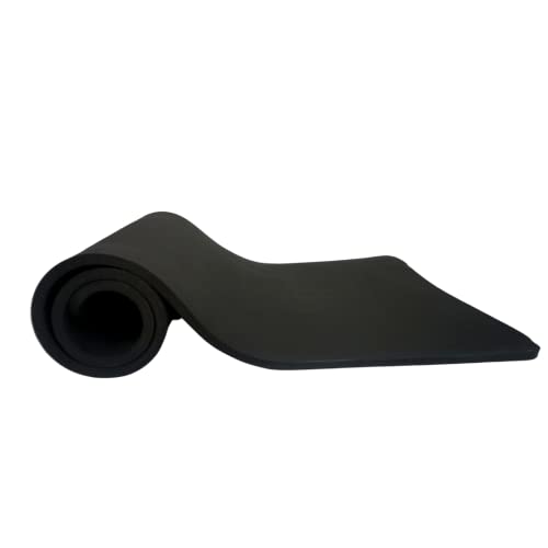 ATC Handels GmbH Gymnastikmatte comfort aus NBR in verschiedenen Farben, für Fitness- und Gymnastikübungen geeignet, Maße:180x60x1,5cm, schwarz von ATC Handels GmbH