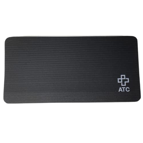 ATC Handels GmbH Kniematte Comfort 40x20x1,5cm - für Pilates, Yoga, Gymnastik, Fitness zur Entlastung von Knien, Ellenbogen, Unterarmen und Handgelenken, Gelenkschonend und schmerzfrei - schwarz von ATC Handels GmbH