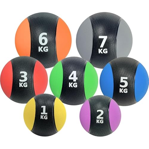 ATC Handels GmbH Medizinball in verschiendenen Gewichten - von 1 kg - 7 kg - Vielseitiges Kraft- und Koordinationstraining für maximale Fitness (5 kg) von ATC Handels GmbH