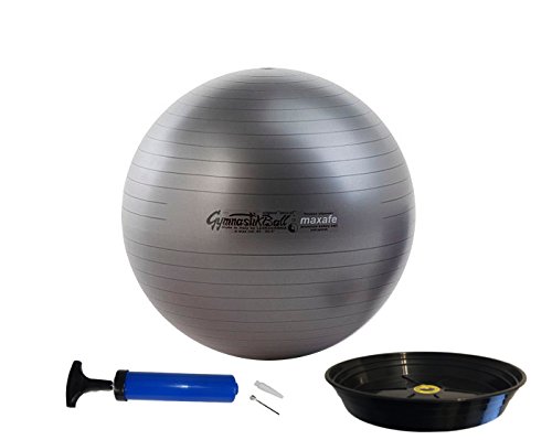 ATC Handels GmbH Pezzi Gymnastikball MAXAFE - Set - inkl. Ballschale + Pumpe 53cm schwarz von ATC Handels GmbH