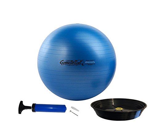 ATC Handels GmbH Pezzi Gymnastikball MAXAFE - Set - inkl. Ballschale + Pumpe 65cm blau von ATC Handels GmbH