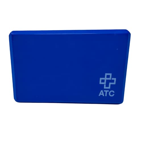 ATC Handels GmbH Yoga Block Hilfsmittel für Asanas, Pilates- und Yogaübungen - Dehnungsblock, Yogaklotz, Yogaziegel, blau von ATC Handels GmbH