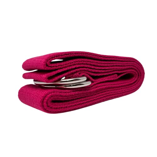 ATC Handels GmbH Yogagurt aus Baumwolle in verschiednen Farben mit stabilen D-Ringschnalle - Yogaband, Yogastrap, Yogaschlaufe für Yoga und Pilates, pink ATC Handels GmbH Yogagurt aus Baumwolle in verschiednen Farben mit stabilen D-Ringschnalle - Yogaband, Yogastrap, Yogaschlaufe für Yoga und Pilates, pink von ATC Handels GmbH