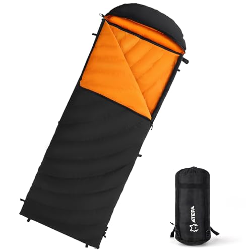 ATEPA Daunenschlafsack,Schlafsack Outdoor, Deckenschlafsack mit 600FP Daunen, wasserabweisend, Schlafsäcke für 4 Jahreszeiten, ideal für Erwachsene beim Camping, Reisen und Abenteuern,Schwarz ATEPA Daunenschlafsack,Schlafsack Outdoor, Deckenschlafsack mit 600FP Daunen, wasserabweisend, Schlafsäcke für 4 Jahreszeiten, ideal für Erwachsene beim Camping, Reisen und Abenteuern,Schwarz von ATEPA