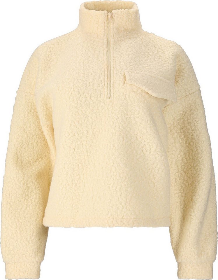 ATHLECIA Sweater Florrie W Sherpa Half zip Antique White von ATHLECIA