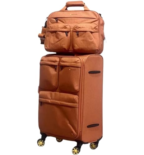 ATHRLONG Handgepäck, erweiterbares Rollgepäck, 2-teiliges Set, Spinner-Räder, TSA-Schloss für Reise-Handgepäckkoffer, Handgepäck von ATHRLONG