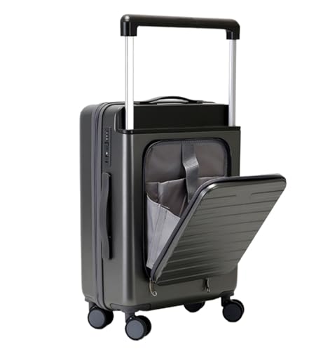 ATHRLONG Handgepäckkoffer mit 3-Gang-Einstellhebel, Gepäck, großes Fassungsvermögen, Handgepäck, Design mit Frontöffnung, Handgepäckkoffer, Handgepäck von ATHRLONG