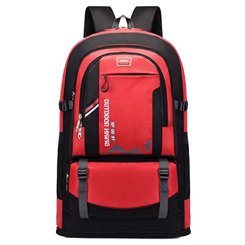 ATHUAH 70L erweiterbarer Oxford-Rucksack für Herren, Reisen, Outdoor, Sport, Schultasche, Angeln, Bergsteigen von ATHUAH