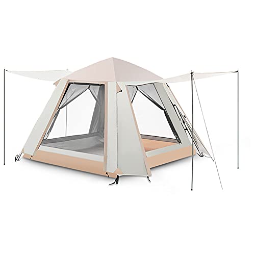 ATHUAH Campingzelt, wasserdichtes Pop-up-Zelt mit Doppeltür mit Reißverschluss und Tragetasche, leicht, sofortiges Familienzelt für 3–4 Personen, schneller Aufbau von ATHUAH