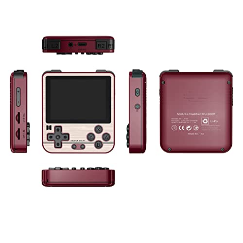 ATHUAH RG280V 16+64G 15000 Spiele Retro Spielekonsole Handheld, 7,1 cm tragbare Handheld-Spielmaschine, Open Source System Mini Videospielkonsolen Unterstützung PS1, GBA von ATHUAH