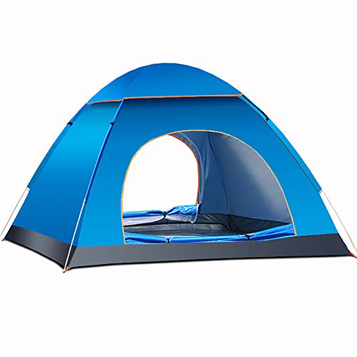 ATHUAH Zelt, Pop-up-Zelt, 2-, 3-, 4-Mann-Campingzelt, wasserdicht, Four Seasons Universal-Reisezelt, tragbares Zelt mit Rucksack, blau von ATHUAH
