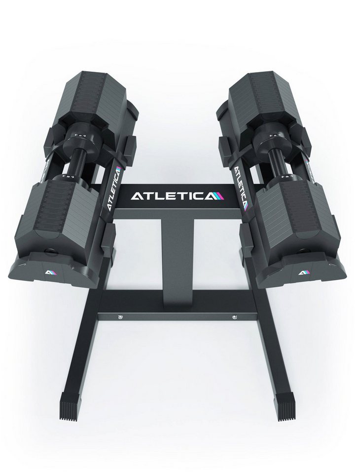 ATLETICA Hantel SWITCH, Verstellbare Hanteln, 40 kg Paar + Holder von ATLETICA