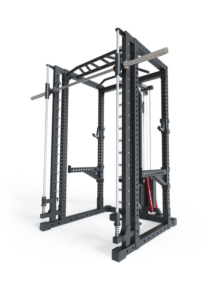 ATLETICA Power Rack ATLETICA R7-Daemon Power Rack mit Steckgewichten und Smith Machine von ATLETICA