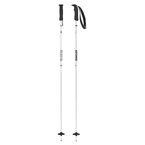 ATOMIC AMT Skistöcke - Silber - Länge 125 cm - Hochwertiger 3* Aluminium Skistock - Ergonomischem Griff am Stock - Verstellbare Handschlaufe - Stöcke mit 60mm-Pistenteller ATOMIC AMT Skistöcke - Silber - Länge 125 cm - Hochwertiger 3* Aluminium Skistock - Ergonomischem Griff am Stock - Verstellbare Handschlaufe - Stöcke mit 60mm-Pistenteller von ATOMIC