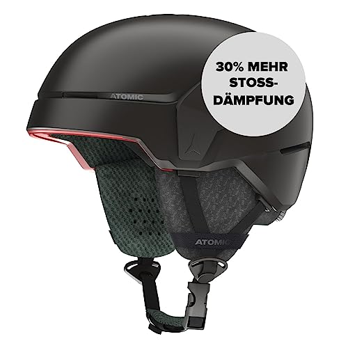 ATOMIC COUNT Skihelm - Schwarz - Größe L - Helm für max. Sicherheit - Skihelme mit bequemem 360° Fit System - Snowboardhelm mit funktionellem Innenfutter - Kopfumfang 59-63 cm von ATOMIC