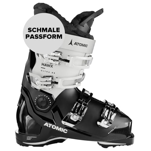 ATOMIC HAWX ULTRA 85 W GW Skischuhe - Größe 23/23.5 - Damen-Skischuh in Schwarz / Weiß - Boots mit 3D Knöchel & Ferse für anatomische Passform - Schmale Skistiefel mit 98 mm Passform ATOMIC HAWX ULTRA 85 W GW Skischuhe - Größe 23/23.5 - Damen-Skischuh in Schwarz / Weiß - Boots mit 3D Knöchel & Ferse für anatomische Passform - Schmale Skistiefel mit 98 mm Passform von ATOMIC