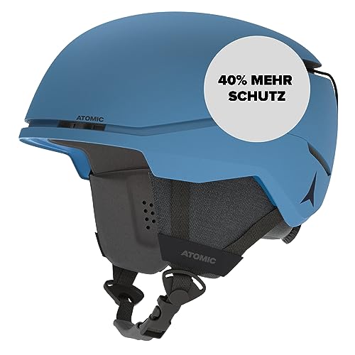 ATOMIC Four AMID Skihelm - Blue - Größe M - Helm für max. Sicherheit - Skihelme mit komfortablem 360° Fit System - Snowboardhelm mit Belüftungssystem - Kopfumfang 55-59 cm von ATOMIC