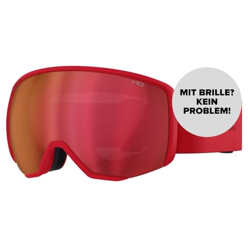 ATOMIC REVENT L HD Skibrille - Red - Skibrillen mit kontrastreichen Farben - Hochwertig verspiegelte Snowboardbrille - Brille mit Live Fit Rahmen - Skibrille mit Doppelscheibe ATOMIC REVENT L HD Skibrille - Red - Skibrillen mit kontrastreichen Farben - Hochwertig verspiegelte Snowboardbrille - Brille mit Live Fit Rahmen - Skibrille mit Doppelscheibe von ATOMIC
