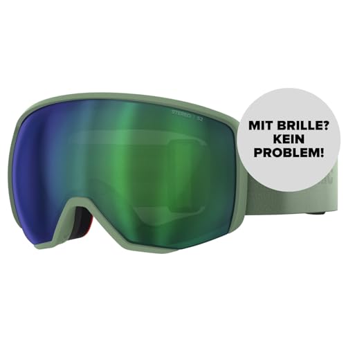 ATOMIC REVENT L STEREO Skibrille - Pistachio - Skibrillen mit Blendschutz - Hochwertig verspiegelte Snowboardbrille - Brille mit Live Fit Rahmen - Skibrille mit Doppelscheibe ATOMIC REVENT L STEREO Skibrille - Pistachio - Skibrillen mit Blendschutz - Hochwertig verspiegelte Snowboardbrille - Brille mit Live Fit Rahmen - Skibrille mit Doppelscheibe von ATOMIC