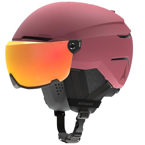 ATOMIC SAVOR VISOR STEREO Skihelm mit Visier - Maroon - Größe S - Maximale Stoßdämpfung - Active Aircon Belüftungssystem - Hochwertige Verspiegelung für klare Sicht ATOMIC SAVOR VISOR STEREO Skihelm mit Visier - Maroon - Größe S - Maximale Stoßdämpfung - Active Aircon Belüftungssystem - Hochwertige Verspiegelung für klare Sicht von ATOMIC