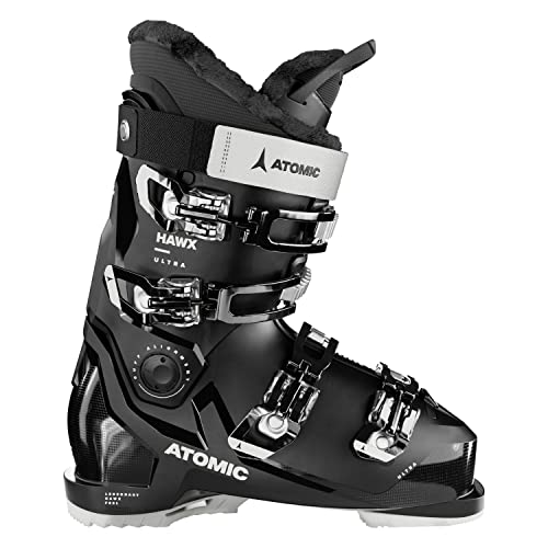 ATOMIC HAWX ULTRA Skischuhe - Größe 26/26.5 - Alpin-Skischuh in Schwarz / Weiß - Boots mit 3D Knöchel & Ferse für präzisen Sitz - Schmale Skistiefel mit 98 mm Passform von ATOMIC