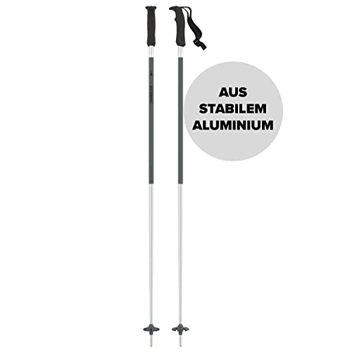 ATOMIC REDSTER Q Skistöcke - Länge 110 cm - Vielseitiger 4* Aluminium Skistock - Ergonomischem Griff am Stock - Stöcke mit 60mm-Pistenteller - Skistecken in Grün / Silber von ATOMIC