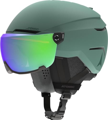 ATOMIC Unisex – Erwachsene Savor Visor Stereo Helmets, Green, 59-63 von ATOMIC