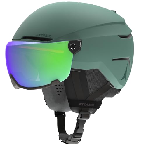 ATOMIC SAVOR VISOR STEREO Skihelm mit Visier - Green - Größe L - Maximale Stoßdämpfung - Active Aircon Belüftungssystem - Hochwertige Verspiegelung für klare Sicht ATOMIC SAVOR VISOR STEREO Skihelm mit Visier - Green - Größe L - Maximale Stoßdämpfung - Active Aircon Belüftungssystem - Hochwertige Verspiegelung für klare Sicht von ATOMIC