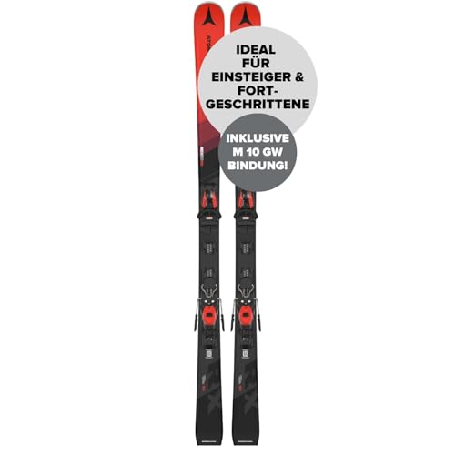 ATOMIC RX REDSTER - Rot-schwarze Atomic Skier 149cm - Leichtes Herren & Damen Ski Equipment - Ski für Einsteiger & mittlere Fahrer - Damen & Herren Skier mit Bindung (voreingestellte M 10 GW Bindung) ATOMIC RX REDSTER - Rot-schwarze Atomic Skier 149cm - Leichtes Herren & Damen Ski Equipment - Ski für Einsteiger & mittlere Fahrer - Damen & Herren Skier mit Bindung (voreingestellte M 10 GW Bindung) von ATOMIC