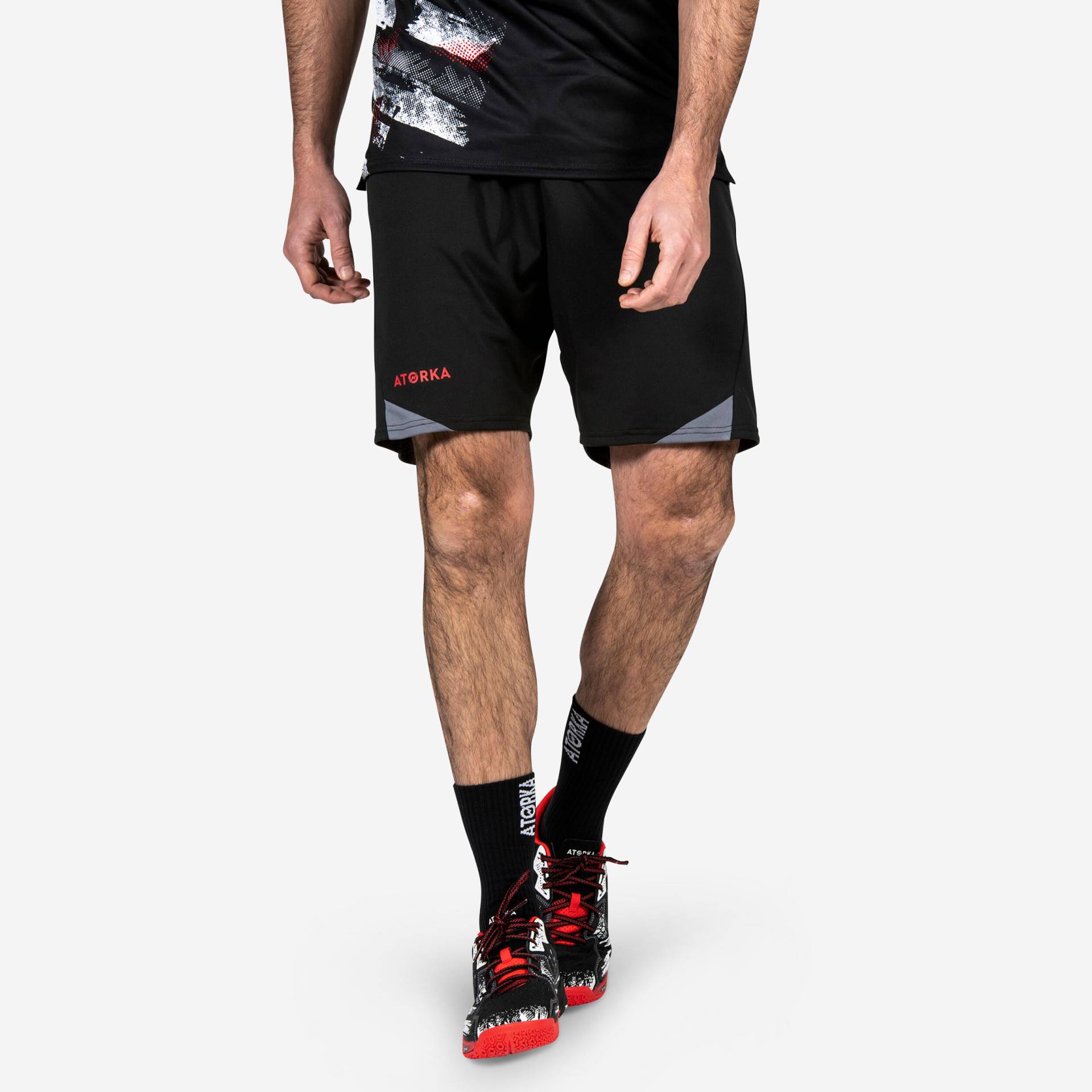 Herren Handball Shorts H500 schwarz von ATORKA