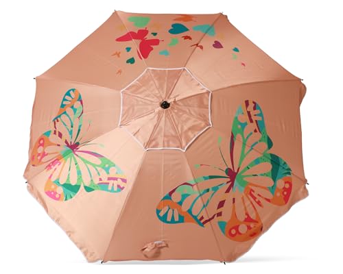 Atosa Strandschirm, Ø 180 cm, aus Aluminium, Modell mit upf 50+, rosa, Rosa, 180 cm Atosa Strandschirm, Ø 180 cm, aus Aluminium, Modell mit upf 50+, rosa, Rosa, 180 cm von ATOSA
