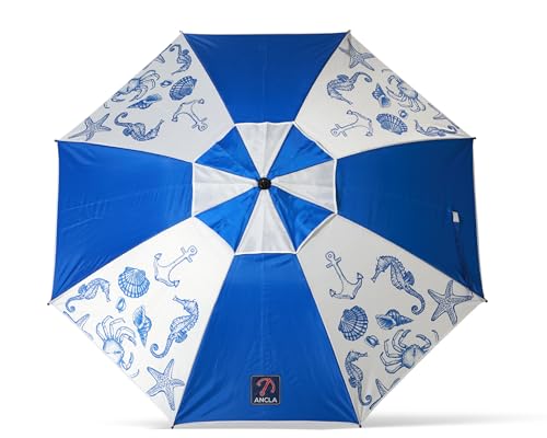 Atosa Strandschirm Ø 180 bis 240 cm aus Aluminium, Modell Meeresboden, mit Tragetasche und Sonnenschutz UPF 50+ in den Farben Blau und Rot, blau, 180 cm, Marineblau Atosa Strandschirm Ø 180 bis 240 cm aus Aluminium, Modell Meeresboden, mit Tragetasche und Sonnenschutz UPF 50+ in den Farben Blau und Rot, blau, 180 cm, Marineblau von ATOSA