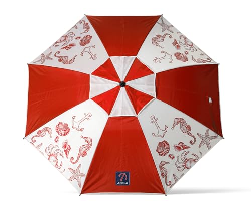 Atosa Strandschirm Ø 180 bis 240 cm aus Aluminium, Modell Meeresboden, mit Tragetasche und Sonnenschutz UPF 50+ in den Farben Blau und Rot, rot, 180 cm, Modell Meeresboden (marine-inspired) Atosa Strandschirm Ø 180 bis 240 cm aus Aluminium, Modell Meeresboden, mit Tragetasche und Sonnenschutz UPF 50+ in den Farben Blau und Rot, rot, 180 cm, Modell Meeresboden (marine-inspired) von ATOSA