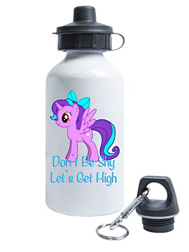 ATPRINTS Don't Be Shy Let's Get High Funny Art Tourist Wasserflasche Flasche ATPRINTS Don't Be Shy Let's Get High Funny Art Tourist Wasserflasche Flasche von ATPRINTS