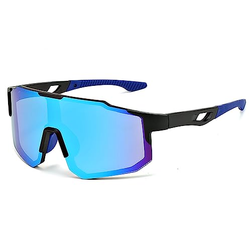 ATSGJLZN Sonnenbrille Herren Polarisiert Fahrradbrille Herren Damen Selbsttönend UV 400 Schnelle Brille, Sportbrille Polbrille für Angler Rennrad Fahrrad Mtb, für Outdooraktivitäten Wie Laufen Blau ATSGJLZN Sonnenbrille Herren Polarisiert Fahrradbrille Herren Damen Selbsttönend UV 400 Schnelle Brille, Sportbrille Polbrille für Angler Rennrad Fahrrad Mtb, für Outdooraktivitäten Wie Laufen Blau von ATSGJLZN