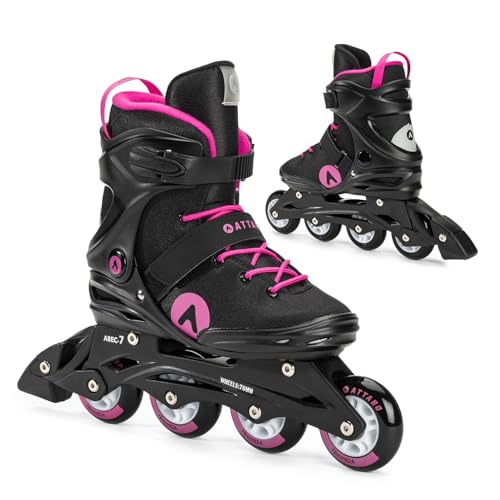 ATTABO Fitness Inline Skates Damen Cyclone Größe 41 EU Inliner Rollschuhe mit ABEC-7-Lager Räder PU 82A Halbharte TPR Komfort Stabilität Dreifache Anpassung Roller Skates für Frauen in Rosa ATTABO Fitness Inline Skates Damen Cyclone Größe 41 EU Inliner Rollschuhe mit ABEC-7-Lager Räder PU 82A Halbharte TPR Komfort Stabilität Dreifache Anpassung Roller Skates für Frauen in Rosa von ATTABO