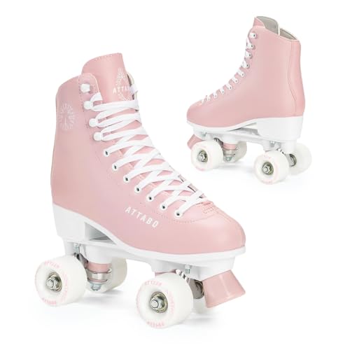 ATTABO Damen Rollschuhe Serena Größe 40 EU Größenverstellbar ABEC-3 Aluminium Skate Leder Obermaterial Zehenschutz Sicheres Bremsen Präzisionspassung 82A Räder ATTABO Damen Rollschuhe Serena Größe 40 EU Größenverstellbar ABEC-3 Aluminium Skate Leder Obermaterial Zehenschutz Sicheres Bremsen Präzisionspassung 82A Räder von ATTABO