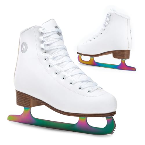 ATTABO Eiskunstlauf Schlittschuhe Damen Lily in Weiß Größe 42 EU Fortgeschrittene Schlittschuhe Schnürverschluss Starke Knöchelunterstützung Langlebige Edelstahlkufe Klassisches Design ATTABO Eiskunstlauf Schlittschuhe Damen Lily in Weiß Größe 42 EU Fortgeschrittene Schlittschuhe Schnürverschluss Starke Knöchelunterstützung Langlebige Edelstahlkufe Klassisches Design von ATTABO