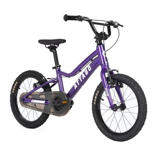 ATTABO Fahrrad Ease 16"" haltbares und ergonomisches Design mit geringem Überhang Ideal für Radfahranfänger Farbe Rot/Blau/Pink/Lila/Silber ATTABO Fahrrad Ease 16"" haltbares und ergonomisches Design mit geringem Überhang Ideal für Radfahranfänger Farbe Rot/Blau/Pink/Lila/Silber von ATTABO