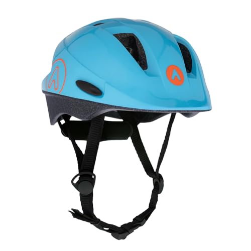 ATTABO Fahrradhelm Kinder Scharnier Größe S Blau Kinderfahrradhelm mit In-Mold Infusion Technologie mit 6 Lüftungslöchern Drehknopf für die Helmeinstellung Langlebiges PC Material von ATTABO