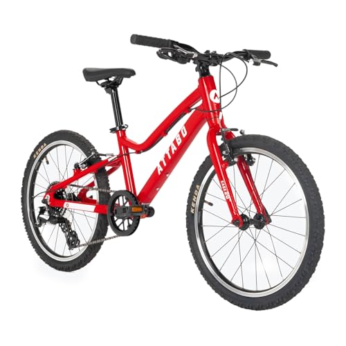 ATTABO Kinderfahrrad Ease 20“ Leicht und langlebig mit niedrigem Überhang Ergonomischer BMX-Lenker Shimano Altus Gangschaltung und attraktives Sicherheitszubehör Farbe Rot ATTABO Kinderfahrrad Ease 20“ Leicht und langlebig mit niedrigem Überhang Ergonomischer BMX-Lenker Shimano Altus Gangschaltung und attraktives Sicherheitszubehör Farbe Rot von ATTABO